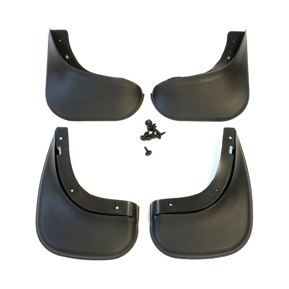 Set 4 aparatori de noroi MEGA DRIVE 51670, din plastic, negru, cu suruburi montaj, pentru Volkswagen Touran, Caddy 2005-2016