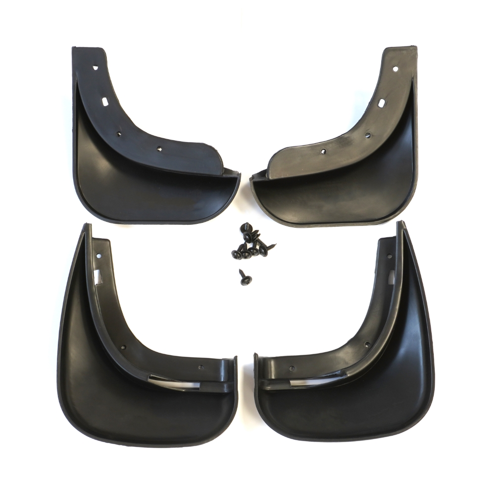 Set 4 aparatori de noroi MEGA DRIVE 51670, din plastic, negru, cu suruburi montaj, pentru Volkswagen Touran, Caddy 2005-2016