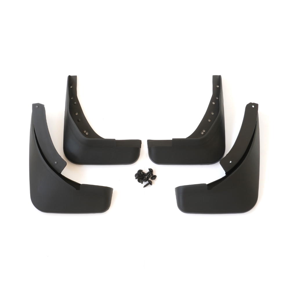 Set 4 aparatori de noroi MEGA DRIVE 51481, din plastic, negru, cu suruburi montaj, pentru Audi A4 B8 berlina/ Break 2007-2015