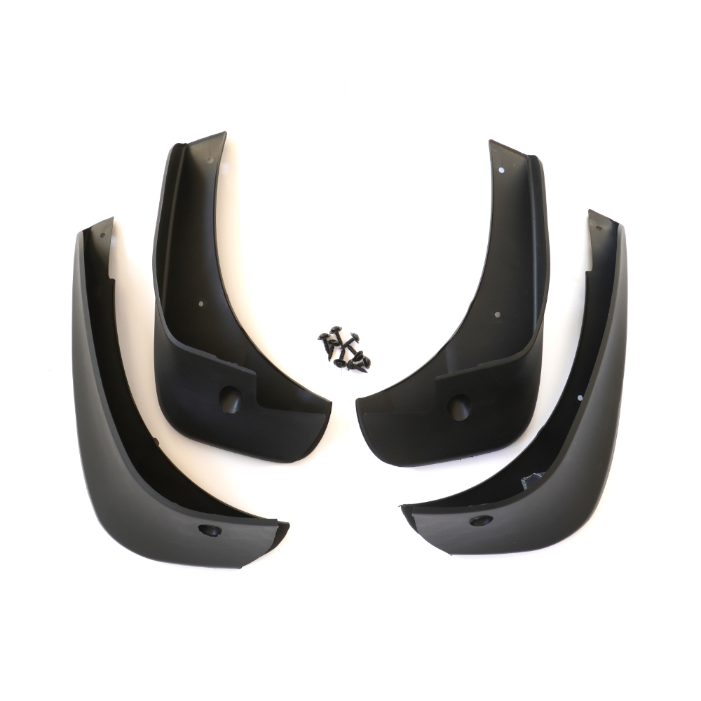 Set 4 aparatori de noroi MEGA DRIVE 51637, din plastic, negru, cu suruburi montaj, pentru Nissan Quasqai +2 J10 2007-2013