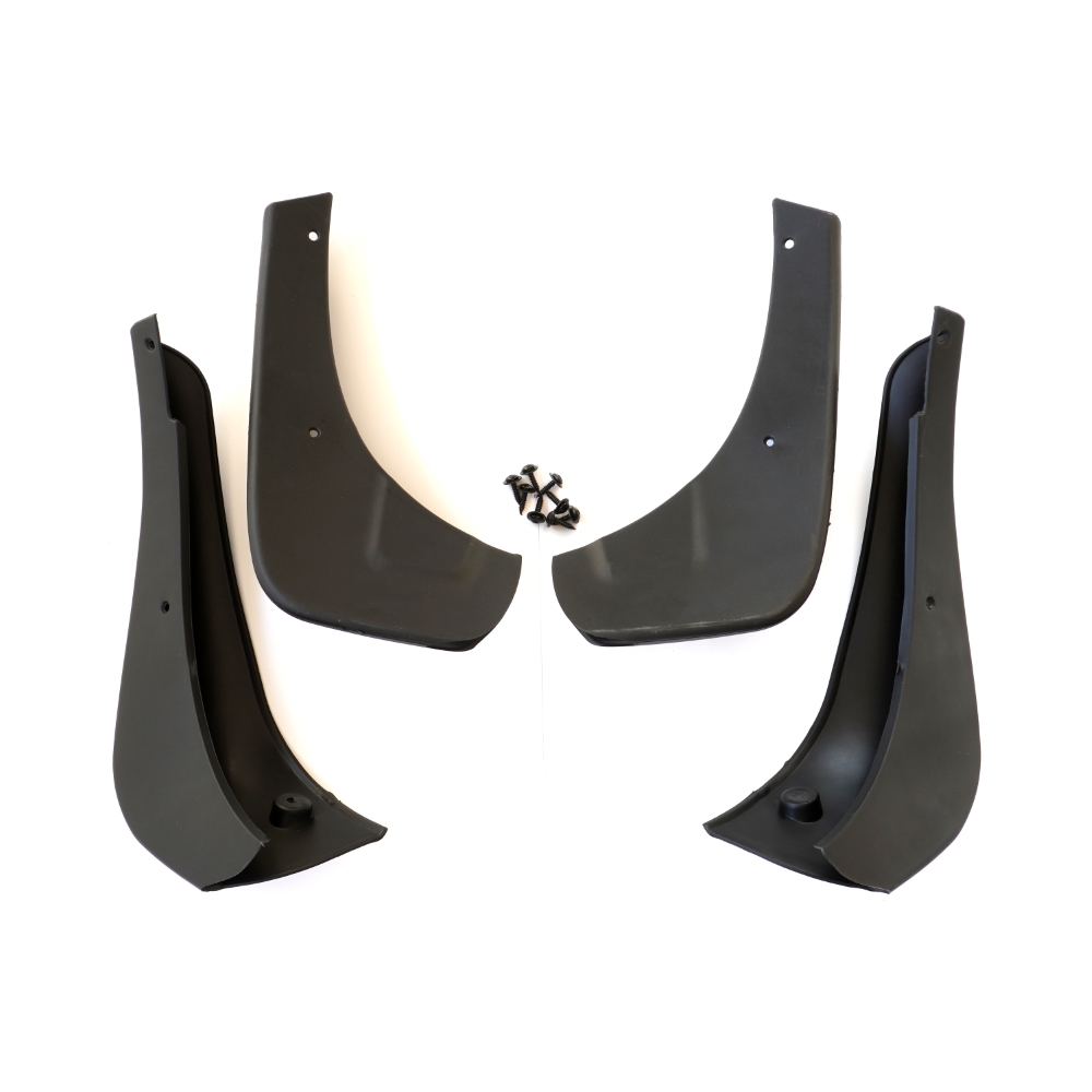 Set 4 aparatori de noroi MEGA DRIVE 51637, din plastic, negru, cu suruburi montaj, pentru Nissan Quasqai +2 J10 2007-2013