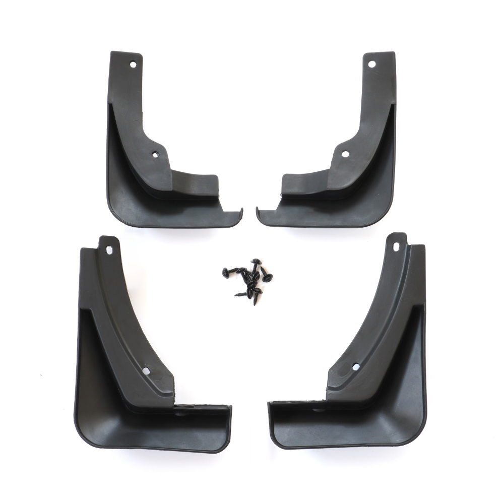 Set 4 aparatori de noroi MEGA DRIVE 51644, din plastic, negru, cu suruburi montaj, pentru Skoda Octavia 3 2018-2020 Sedan