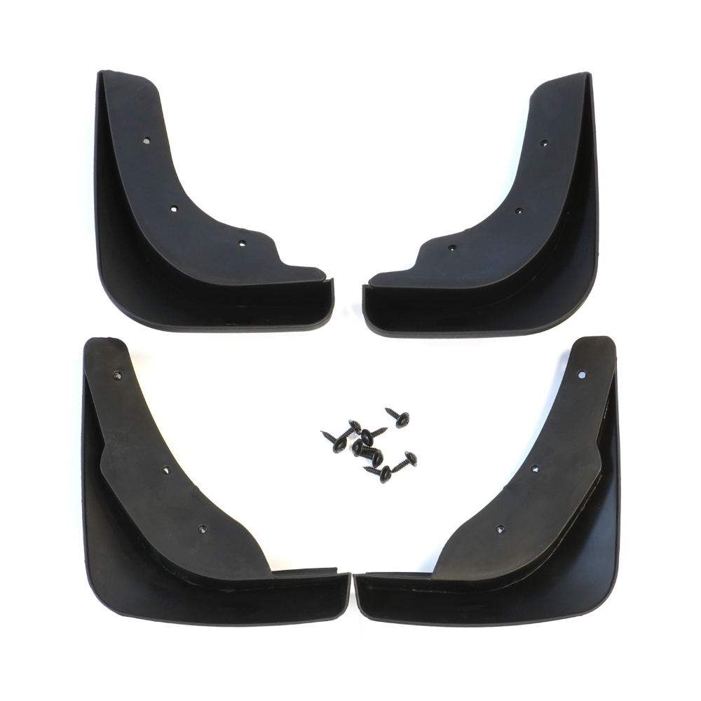 Set 4 aparatori de noroi MEGA DRIVE 51671, din plastic, negru, cu suruburi montaj, pentru Volkswagen Passat B6 berlina 2005-2010