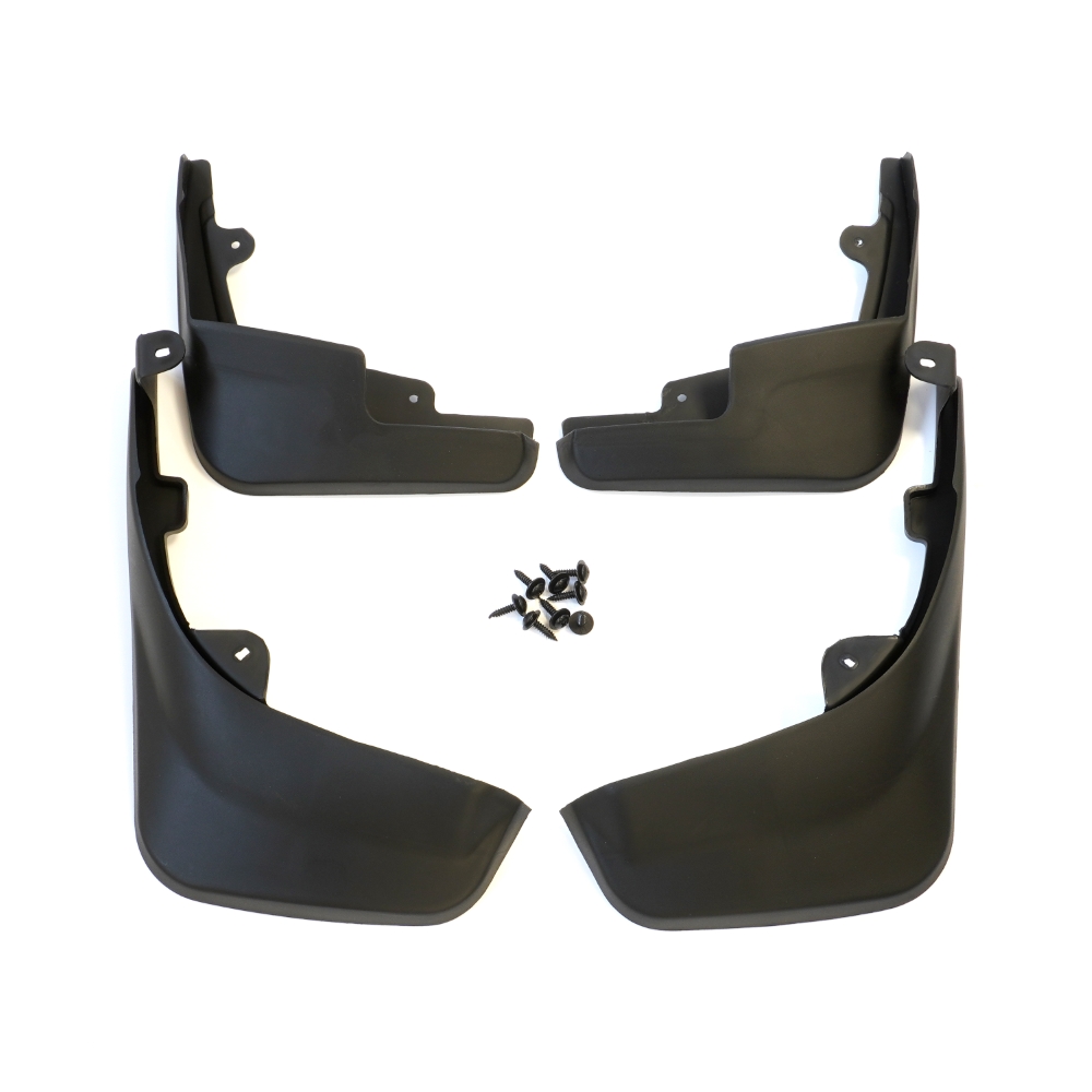 Set 4 aparatori de noroi MEGA DRIVE 51482, din plastic, negru, cu suruburi montaj, pentru Audi Q5 2008-2017 8R