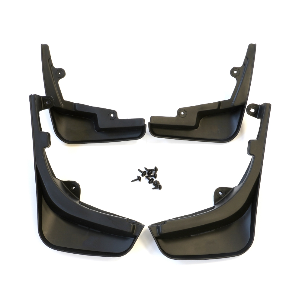 Set 4 aparatori de noroi MEGA DRIVE 51482, din plastic, negru, cu suruburi montaj, pentru Audi Q5 2008-2017 8R