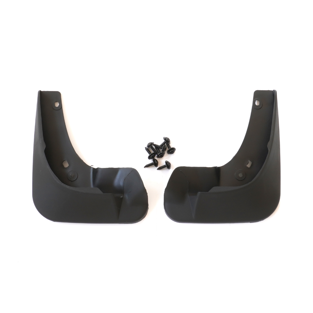Set 4 aparatori de noroi MEGA DRIVE 51648, din plastic, negru, cu suruburi montaj, pentru Skoda Fabia 2 Hatchback 2007-2010