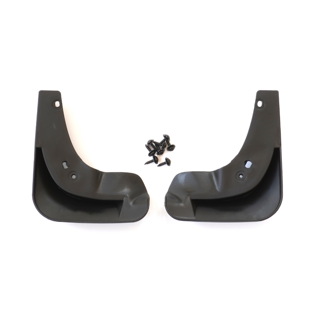 Set 4 aparatori de noroi MEGA DRIVE 51648, din plastic, negru, cu suruburi montaj, pentru Skoda Fabia 2 Hatchback 2007-2010