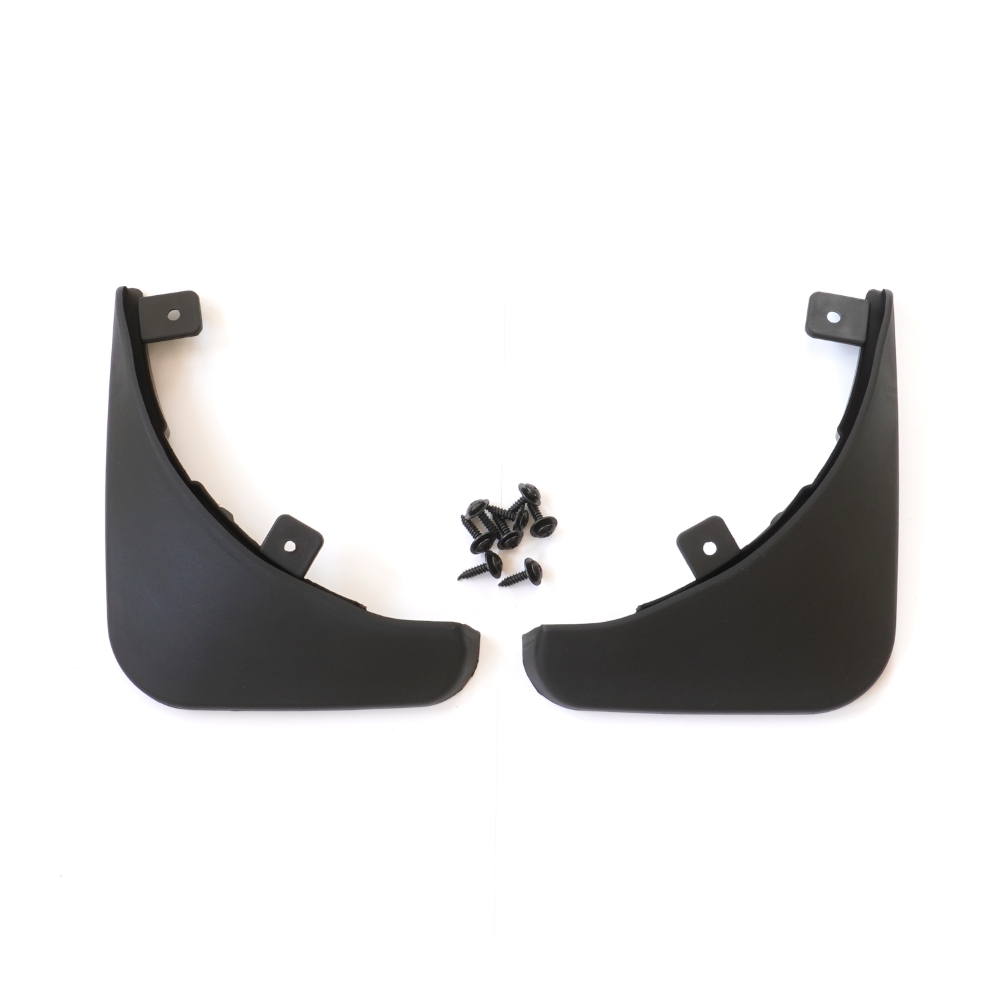 Set 4 aparatori de noroi MEGA DRIVE 51648, din plastic, negru, cu suruburi montaj, pentru Skoda Fabia 2 Hatchback 2007-2010