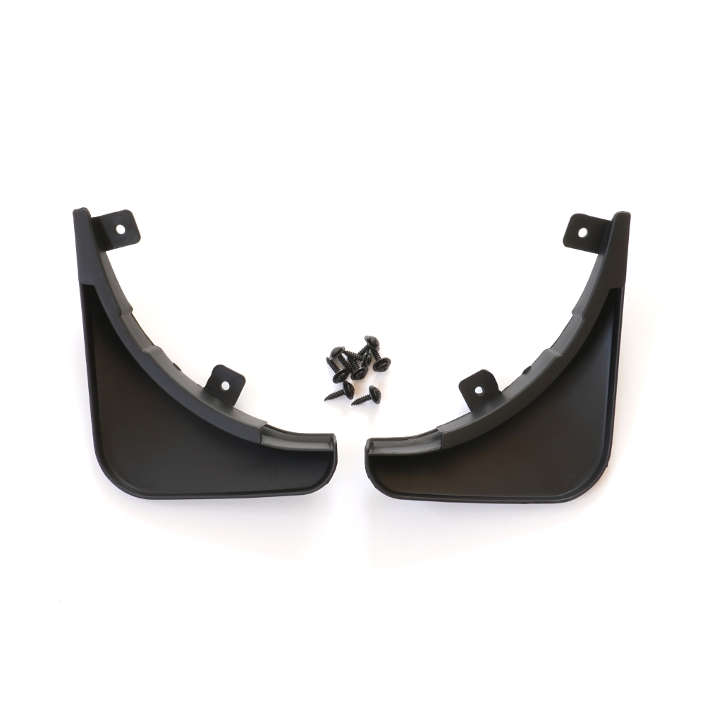 Set 4 aparatori de noroi MEGA DRIVE 51648, din plastic, negru, cu suruburi montaj, pentru Skoda Fabia 2 Hatchback 2007-2010