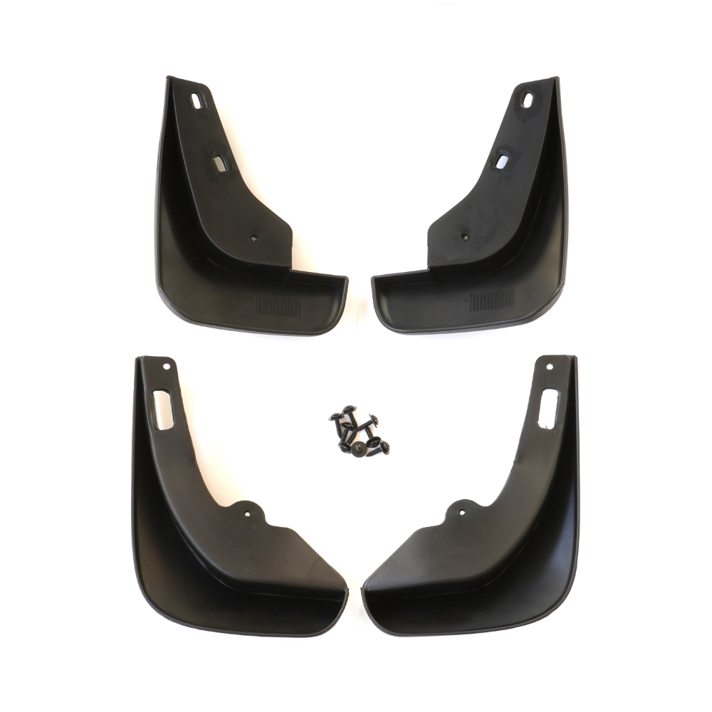 Set 4 aparatori de noroi MEGA DRIVE 51566, din plastic, negru, cu suruburi montaj, pentru Ford Focus II Hatchback 2004-2010