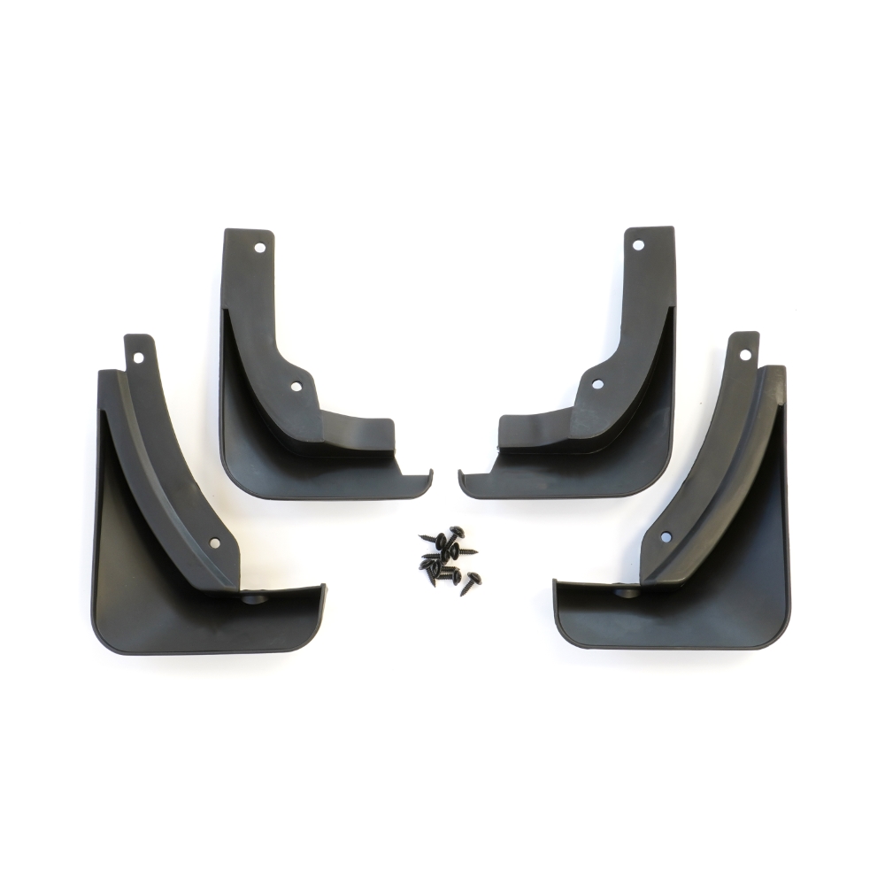 Set 4 aparatori de noroi MEGA DRIVE 51643, din plastic, negru, cu suruburi montaj, pentru Skoda Octavia 3 berlina, Break 2014-2018