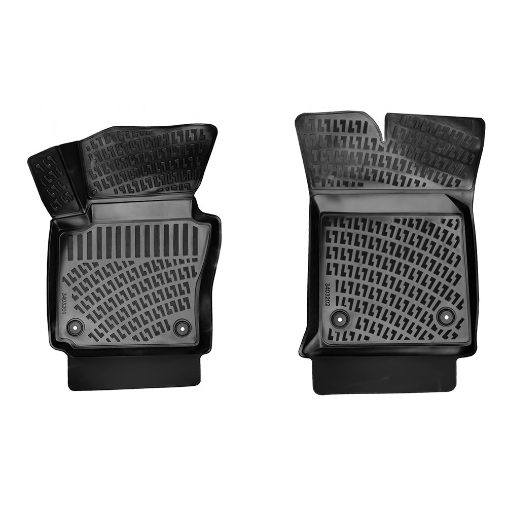Set covorase auto din cauciuc UMBRELLA 75007, pentru Volkswagen Caddy III Panelvan, partea fata, 2004-2020
