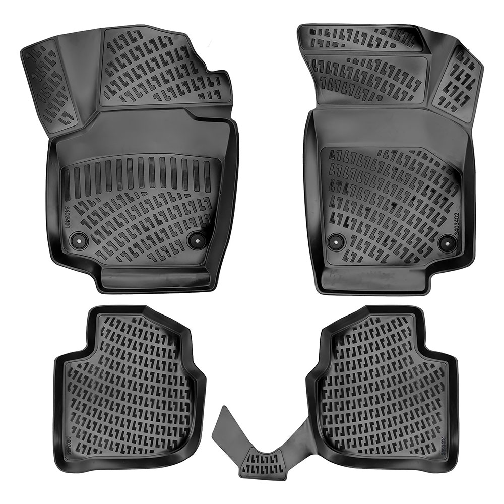 Set covorase auto din cauciuc UMBRELLA 74544, pentru Seat Toledo IV 2012-2018