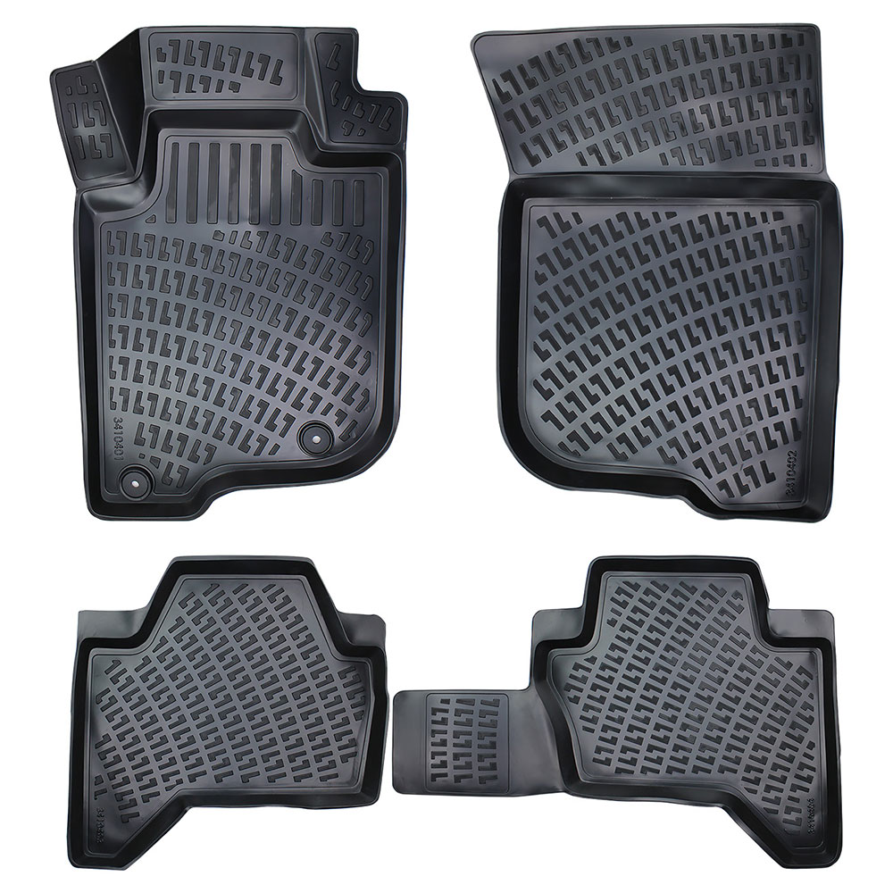 Set covorase auto din cauciuc UMBRELLA 74482, pentru Mitsubishi L200 / Triton IV 2005-2014