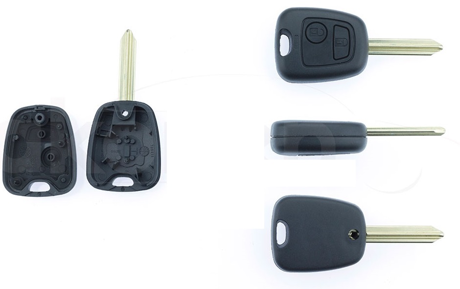 Carcasa cheie contact AKONEN 96367, 2 butoane, cu cheie, pentru Citroen Berlingo, Saxo, Xsara Picasso