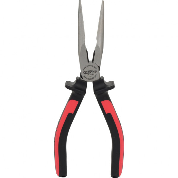 Cleste cu varf alungit KS TOOLS ErgoTorque 115.1024, lungime 200 mm, maner cauciuc