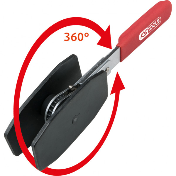 Dispozitiv cu clichet pentru resetare pistoane de frana KS TOOLS 150.2194, cu schimbare de directie, diametru compatibil 40-68 mm, lungime 280 mm
