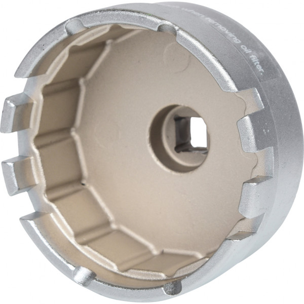 Cheie pentru filtru de ulei KS TOOLS 150.9212, antrenor patrat 3/4 inch, deschidere cheie 64.5 mm, 14 suprafete, din otel