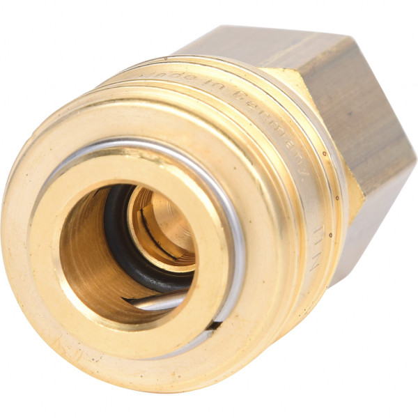 Cuplaj din alama cu filet exterior pentru furtune de aer comprimat KS TOOLS 515.3483, cupla 1/4 inch, marime cheie 22 mm, cu eliberare rapida