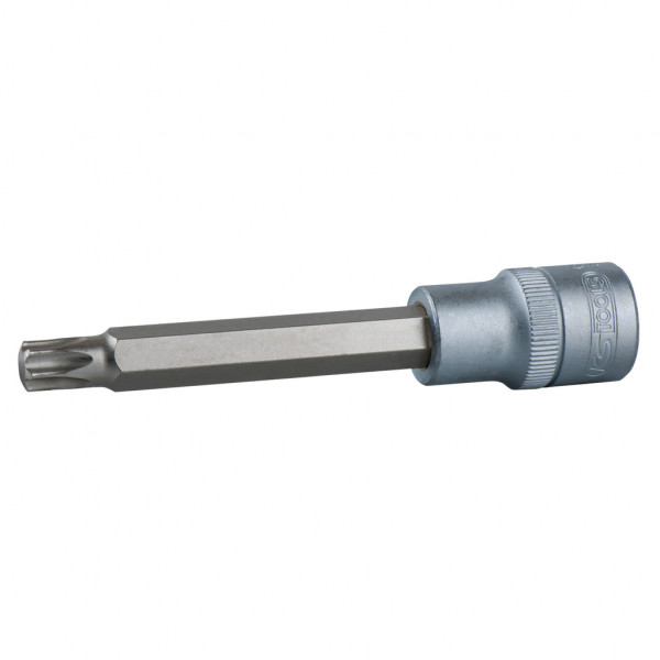 Cap cheie tubulara KS TOOLS 911.1527, antrenor patrat 1/2 inch, profil torx, deschidere cheie T50, lungime 110 mm, otel crom vanadiu
