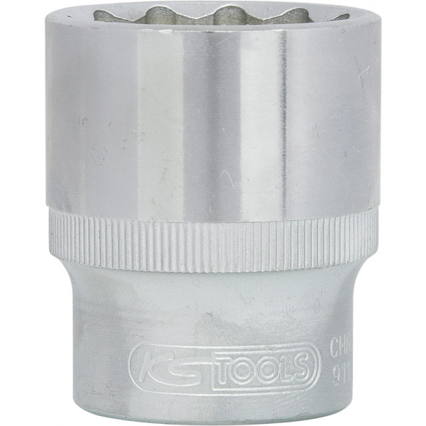 Cap cheie tubulara KS TOOLS 911.1585, antrenor patrat 1/2 inch, profil hexagonal, deschidere 12 mm, lungime 27 mm, otel crom vanadiu