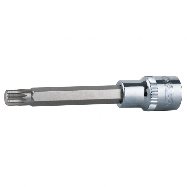 Cap cheie tubulara KS TOOLS ChromePlus 918.1693, antrenor patrat 1/2 inch, profil torx XZN, deschidere cheie M8, lungime 110 mm, otel crom vanadiu