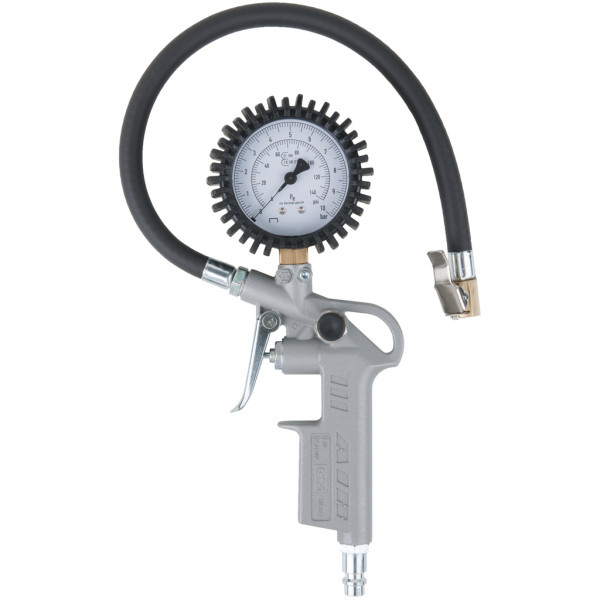 Pistol pentru umflat anvelope KS TOOLS 515.1960, cu manometru, cupla aer 1/4 inch, presiune de lucru 6.3 bar, lungime furtun 400 mm