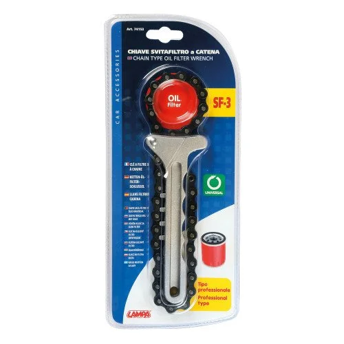 Cheie cu lant pentru filtru ulei LAMPA LAM74153, SF-3, compatibilitate universala, maner metalic