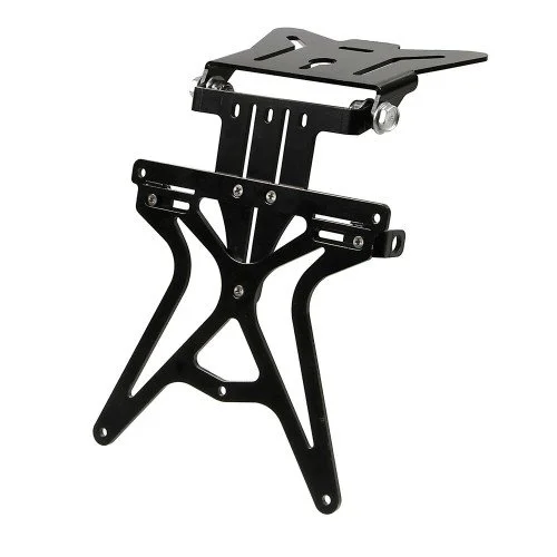 Suport pentru numar de inmatriculare moto LAMPA Aero X LAM90146, din aluminiu, reglabil pe inaltime, latime si inclinare, negru