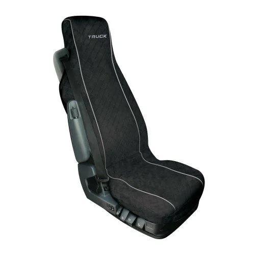 Husa pentru scaun camion LAMPA LAM98608, compatibilitate universala, culoare antracit, cu fata matlasata, montare cu curele velcro