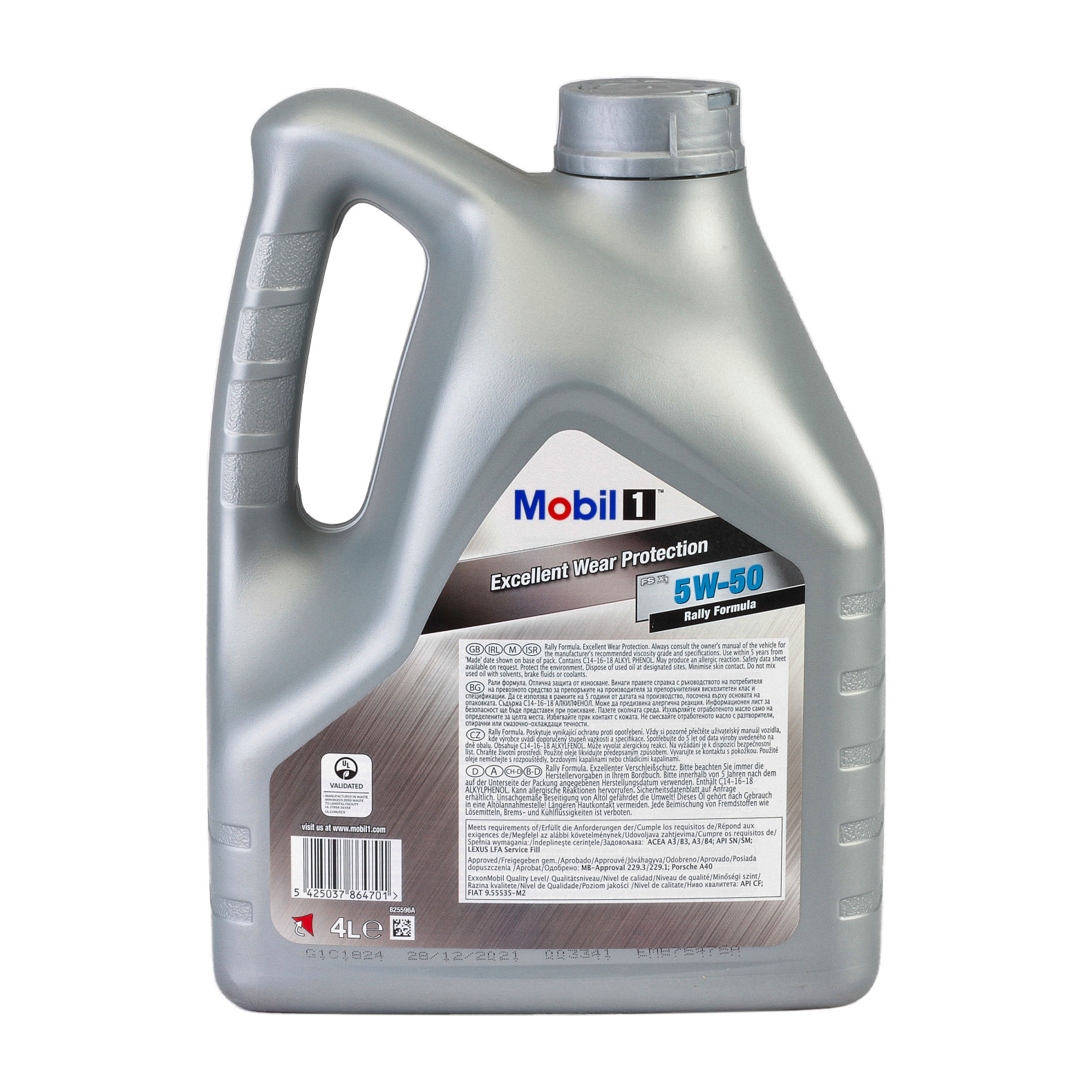 Ulei motor MOBIL 1 FS X2 5W50, volum 4 litri, sintetic