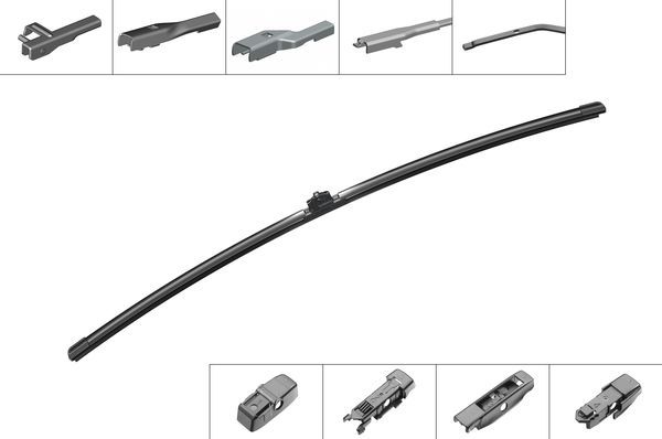 Lamela stergator BOSCH AeroTwin Plus AP28U 3397006839, lungime 700 mm, fara carcasa, pentru partea dreapta sau stanga, in functie de model