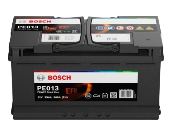 Baterie auto BOSCH 0 092 PE0 130, tensiune 12 V, amperaj 95 Ah, curent pornire 900 A