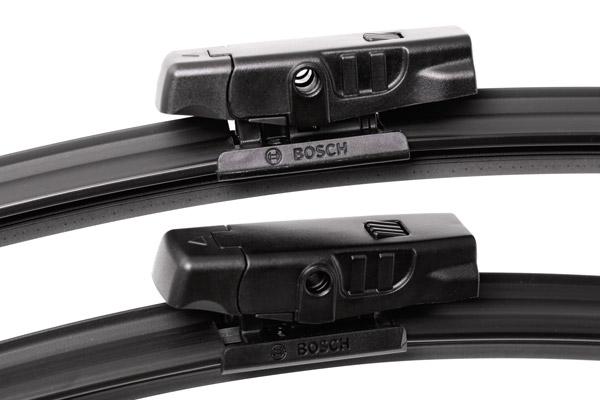 Set lamele stergator parbriz BOSCH AeroTwin AM460S 3 397 007 460, lungime 530 mm, 450 mm, fara carcasa, cu spoiler