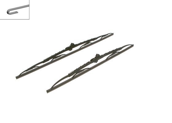 Set stergatoare parbriz BOSCH Twin 543 3397001543, lungime 600 mm, 530 mm, standard