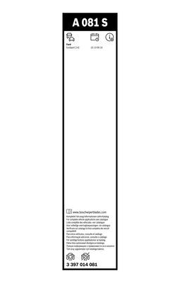 Set stergatoare parbriz BOSCH AeroTwin A081S 3397014081, lungime 530 mm, 400 mm, pentru FORD Ecosport Mk2