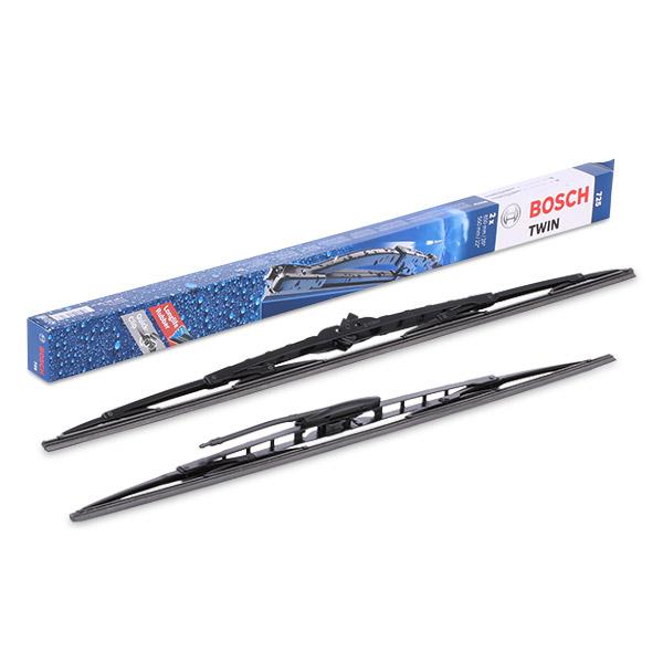 Set stergatoare parbriz BOSCH Twin 725 3397001725, lamela tip clasic, lungime 650 mm, 550 mm, cu duza stropitoare lichid integrata