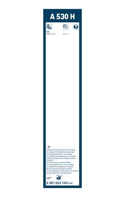 Stergator luneta BOSCH AeroTwin Rear A530H 3397013743, lungime 530 mm, pentru FORD MONDEO