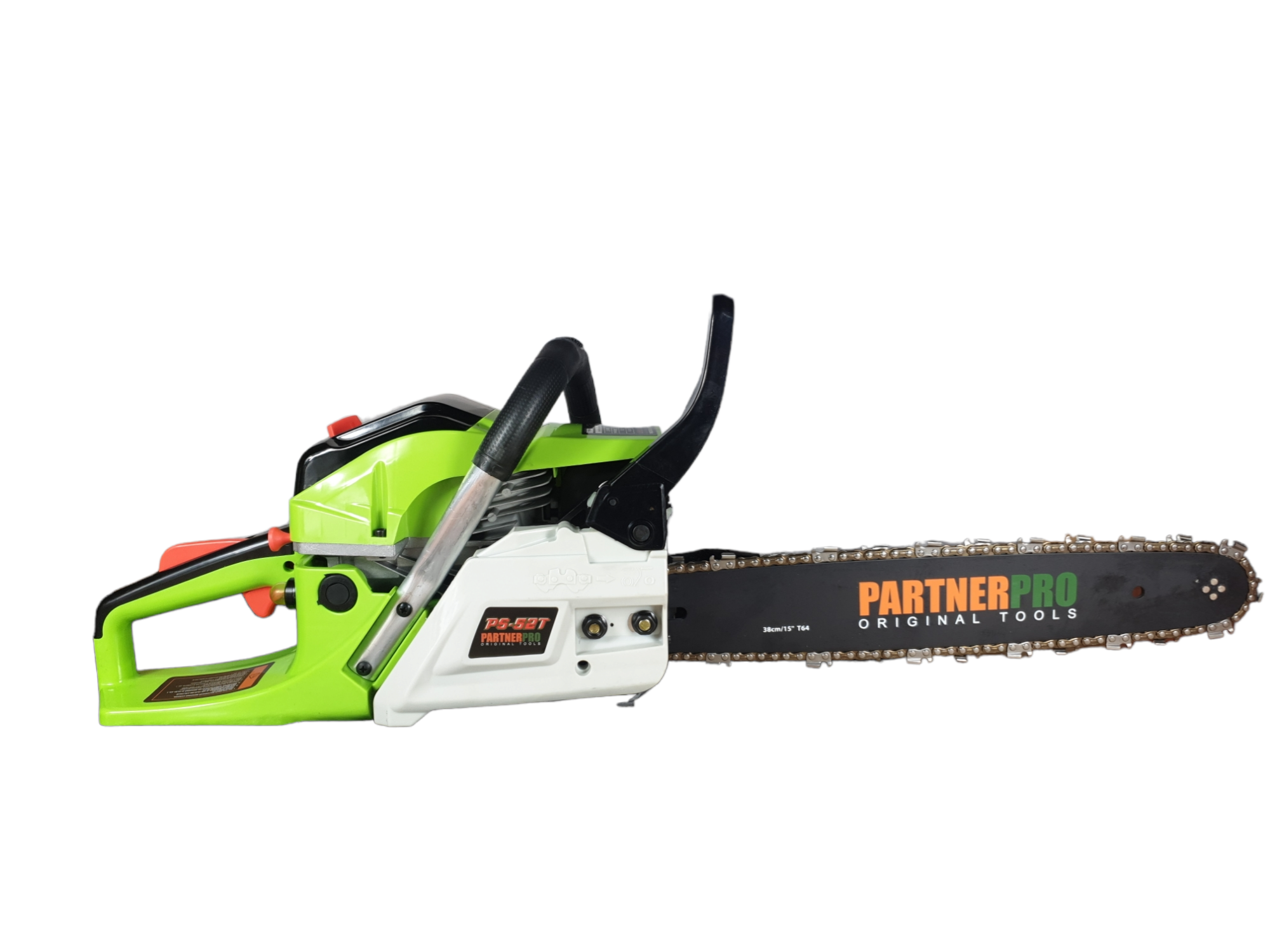 Drujba pe benzina PARTNER PS-52T, 5 kW, 6.7 CP, motor 2 timpi, 3400 rpm, lant 32 dinti, 64 pinteni, 3.25 pas