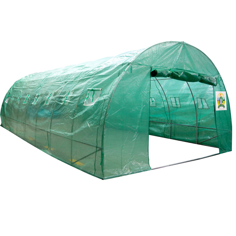 Sera polietilena MICUL FERMIER GF-2406-S001-G01, structura din otel galvanizat, 10 x 4 x 2.5 m, 140 g/mp, UV4, verde