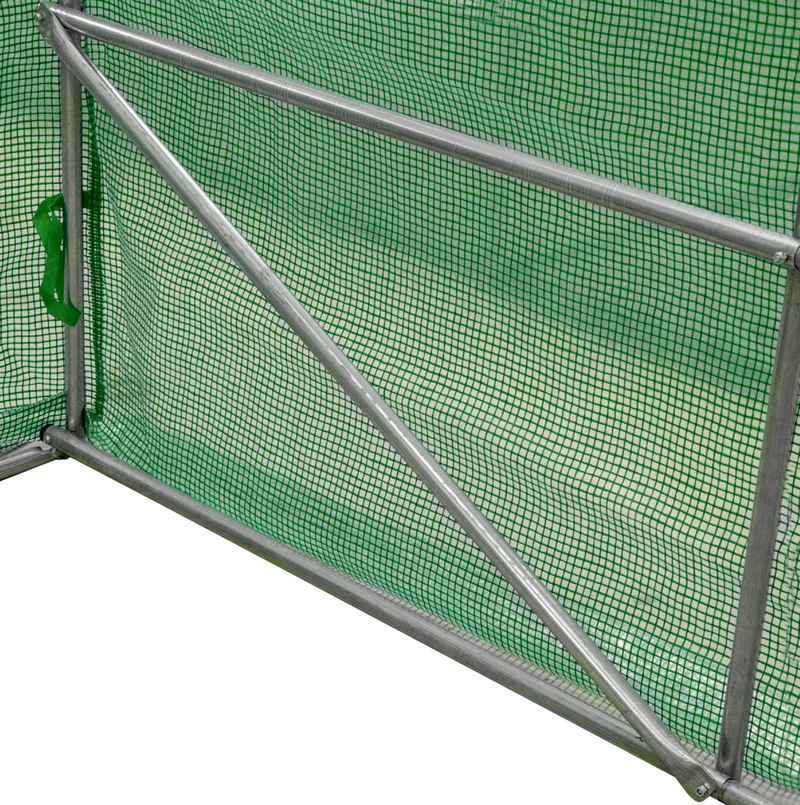 Sera polietilena MICUL FERMIER GF-2406-S001-G01, structura din otel galvanizat, 10 x 4 x 2.5 m, 140 g/mp, UV4, verde