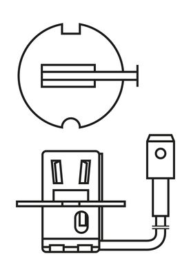 Bec auto far faza lunga H3 12 V 55 W PK22s BOSCH 1987301006 Pure Light BL