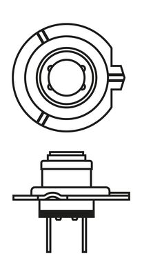 Bec auto far faza lunga H7 12V 55W PX26d BOSCH 1987301137 Plus 150 Gigalight BL