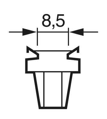 Bec auto incandescent 24V 1.2W B8.5D BOSCH 1 987 302 514 Trucklight