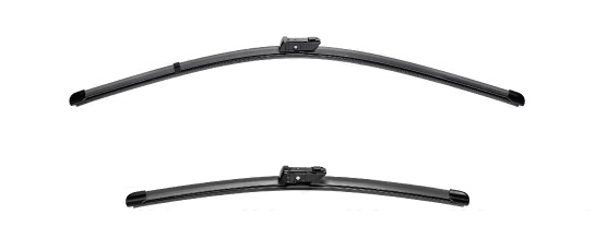 Set stergatoare parbriz VALEO SILENCIO FLAT BLADE 574743, lungime 550 mm, lama stergator lata, cu spoiler