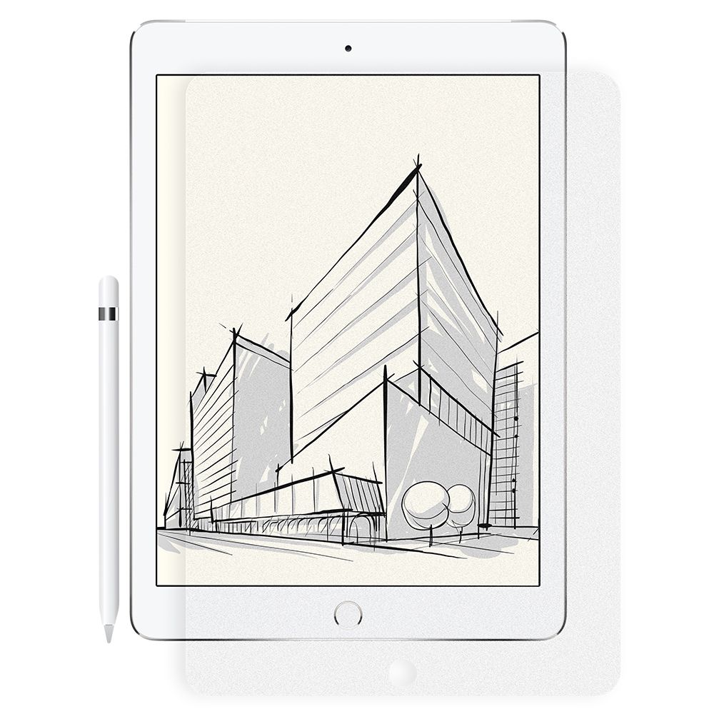 Folie de protectie cu textura de hartie NEXT ONE IPD-10.2-PPR, pentru iPad 10.2 inch, strat oleofob, transparent
