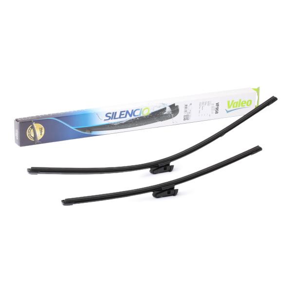 Set stergatoare parbriz VALEO SILENCIO FLAT BLADE 577958, lungime 430 mm, 600 mm, lama stergator lata