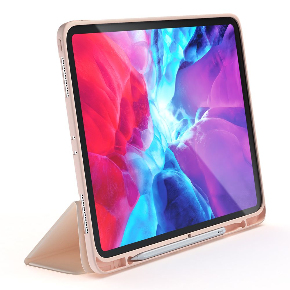 Husa pentru tableta NEXT ONE IPAD-AIR4-ROLLPNK, iPad Air 4, Rollcase Ballet Pink, cu suport pentru stilou, anti amprenta, silicon, roz