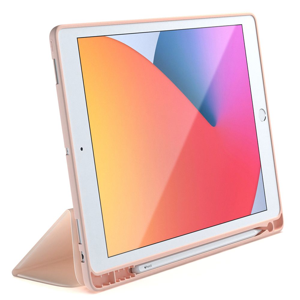 Husa pentru tableta NEXT ONE IPAD-10.5-ROLLPNK, iPad 10.5, Rollcase Ballet Pink, cu suport pentru stilou, anti amprenta, silicon, roz pastel
