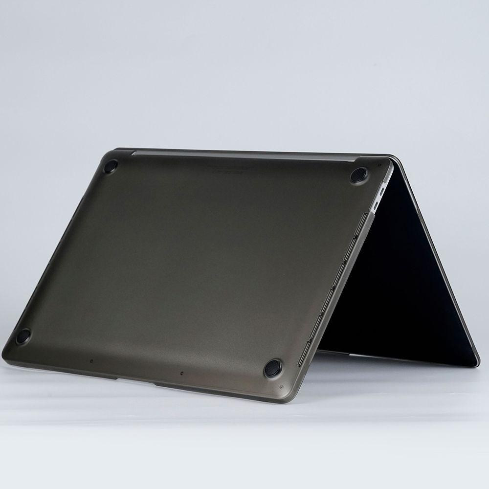 Carcasa MacBook Pro 16 inch NEXT ONE AB1-MBP16-SFG-SMK, Hard Shell Smoke Black, policarbonat, design ultra subtire 1.1 mm grosime, negru